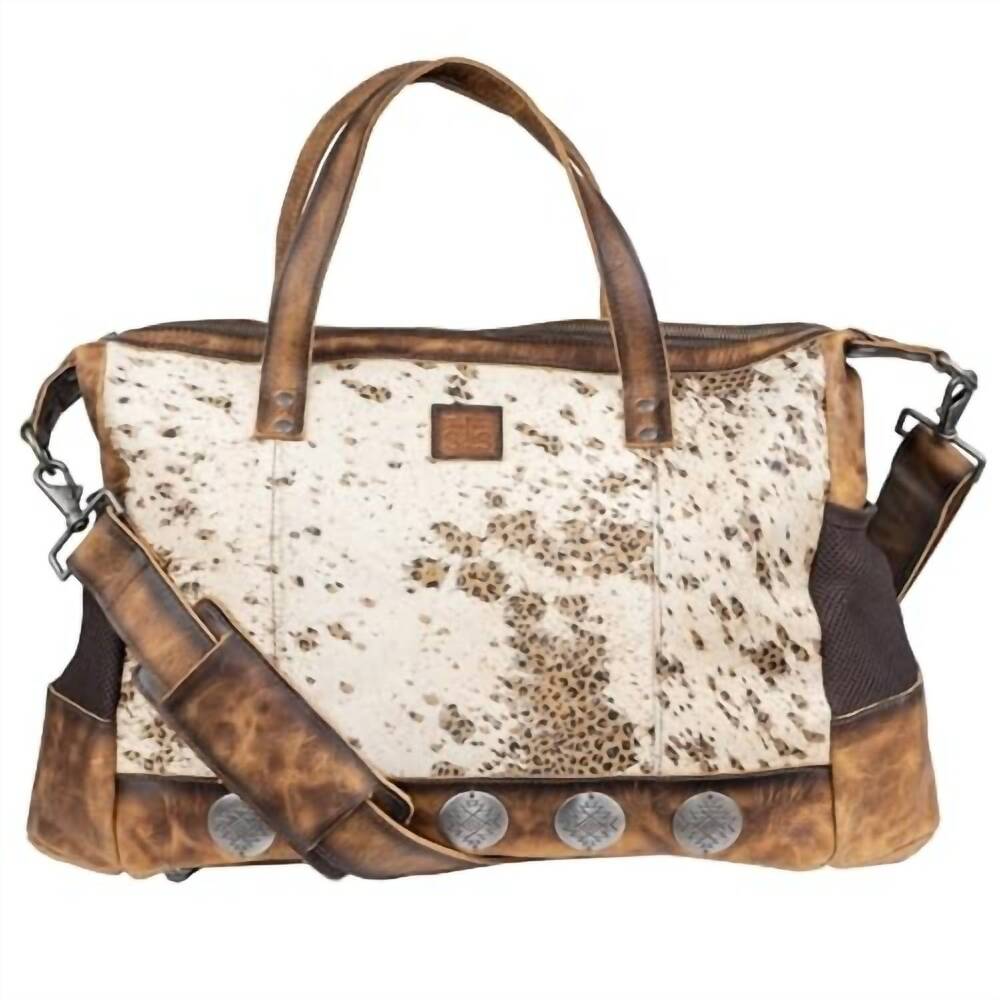 NEW STS RANCHWEAR women's serengeti amelia leather multi-bag in cream cowhide/le